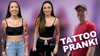 Tattoo Prank on Our Dad [upl. by Ihcas]