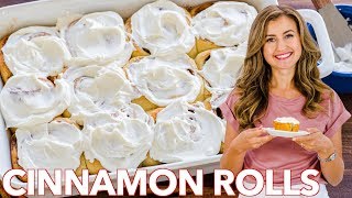 Easy Homemade Cinnamon Rolls Recipe [upl. by Anialed]