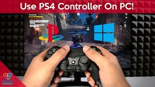 How to Use PS4 Controller On PC Windows 10 [upl. by Rehpinej961]