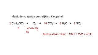 Oefeningen met kloppend maken van reactievergelijkingen [upl. by Karmen466]