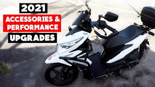 Honda Beat FI V2  2021 Accessories amp Performance Upgrades [upl. by Lorelie]