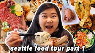 What to Eat in SEATTLE Seattle Food Tour Part 1 2022 [upl. by Ntisuj]