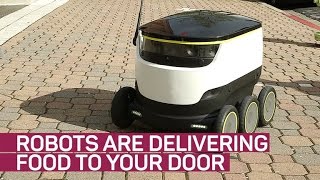 Robots are delivering food to your door [upl. by Esilehc183]