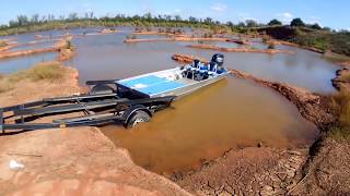 CRAZY SHALLOW 1652 Blazer Outboard Jet 60\40 Mercury Cimarron River [upl. by Tullius578]