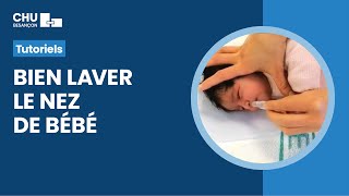 Comment laver le nez de son bébé [upl. by Yk]