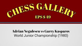 Adrian Negulescu vs Garry Kasparov • World Junior Championship 1980 [upl. by Ulick822]