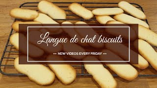 How to make the best biscuitLangue de chat the Cats tongue biscuit [upl. by Perry]