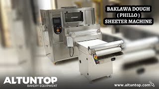 altuntop  Baklawa Dough Phillo  Sheeter Machine [upl. by Coulombe]