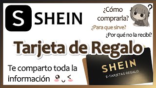 SHEIN 💳🎁  ¿Cómo COMPRAR una TARJETA de REGALO de SHEIN [upl. by Samul545]