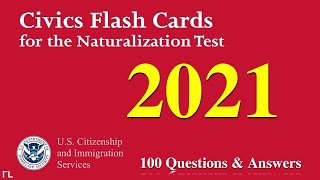 US Citizenship Naturalization Test 2021 OFFICIAL 100 TEST QUESTIONS amp ANSWERS [upl. by Baun650]