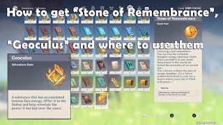 Stone of Remembrance Guide  Genshin Impact [upl. by Survance]