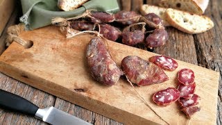 homemade Italian CACCIATORINI SALAMI DIY [upl. by Balbinder]