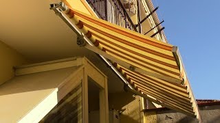 Cambiare TELO TENDA da sole a bracci estensibiliHow to replace an AWNING CLOTH with extensible arms [upl. by Downs]