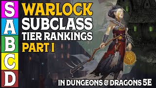 Warlock Tier Rankings Part 1 in Dungeons and Dragons 5e [upl. by Nimzay]