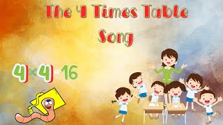 The 4 Times Table Song Multiplying by 4  Silly School Songs [upl. by Aslehc654]