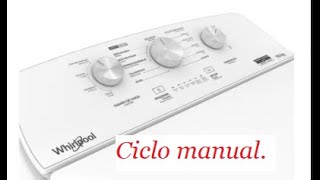 Lavadora Whirlpool Xpert System 16kg  cicló manual [upl. by Nami]