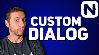 Custom Dialog in NativeScript  Tutorial [upl. by Capwell]