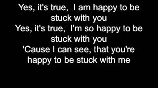 Huey Lewis Stuck With You Lyrics  Key of Bb [upl. by Eanat]