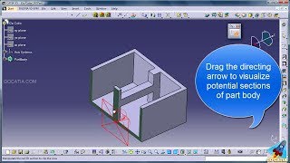 CATIA PART DESIGN  Dynamic Sectioning [upl. by Ker677]