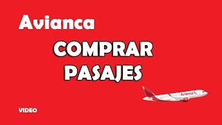 Cómo comprar pasajes en AVIANCA por internet [upl. by Yotal]