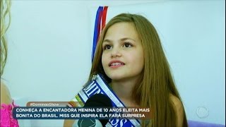 Menina eleita a mais bonita do Brasil ganha surpresa de Marthina Brandt [upl. by Shawn554]