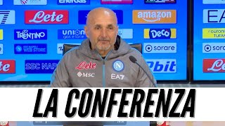 LECCE NAPOLI LA CONFERENZA STAMPA DI SPALLETTI [upl. by Terrena]