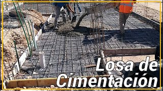 LOSA DE CIMENTACIÓN O PLATEA DE CIMIENTACIÓN  CONCRETE SLAB FOUNDATION [upl. by Enayd]