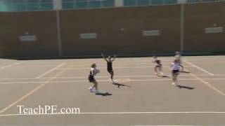 Netball  Attacking Movement  Double Lead Level 4 [upl. by Weylin]