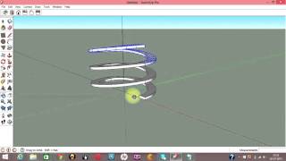 Google Sketchup Tutorial Complex Spiral Ramp [upl. by Eerok]