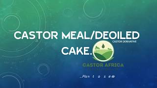 Castor 101 Castor Meal DeOiled Castor Cake [upl. by Eimor801]