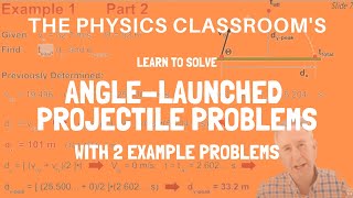 Solving AngleLaunched Projectile Problems [upl. by Lothar583]