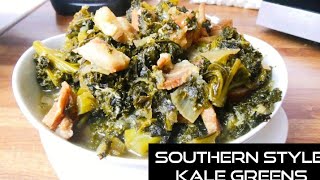 Southern Style Kale Greens Recipe Christinesworldspice recipe viral kale [upl. by Zela]