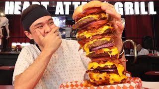 I Ate a 20000cal Burger in Record Time Octuple Bypass Challenge [upl. by Bobbi]