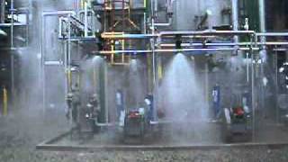 Testing a Deluge Sprinkler System for Natural Gas Processing Plant [upl. by Gnas]