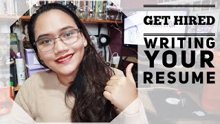 How to Write Your Resume  Get Hired [upl. by Inele]