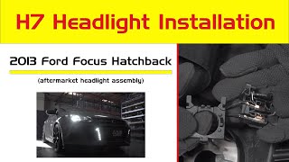 How to Replace  Change H7 Headlight Bulb Installation  LED Upgrade [upl. by Gilson]