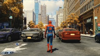 Marvels SpiderMan 2018  Open World Free Roam Gameplay PS4 HD 1080p60FPS [upl. by Ahsimal]