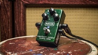 MXR M169 Carbon Copy Delay Pedal  Reverb Demo Video [upl. by Trebor]