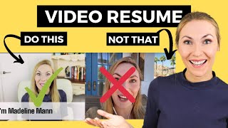 How to Script amp Film a Video Resume  Example included [upl. by Golightly]