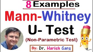 Mann Whitney UTest with Solved Examples [upl. by Gussman]