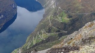 Norge Eagle Road Mountain route 63 to Geiranger Norway [upl. by Worrad215]