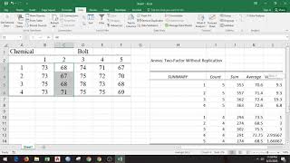 Randomized Complete Block Design using Excel [upl. by Lithea]