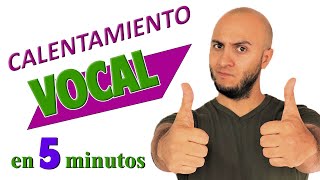 CALENTAMIENTO VOCAL RÁPIDO en 5 minutos COMO calentar LA VOZ [upl. by Ardnak658]