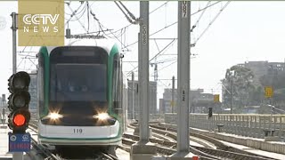 Chinesebuilt light rail in Ethiopia changes lives [upl. by Dode717]