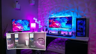 Lighting My Setup with Philips Hue [upl. by Ahsikyt984]