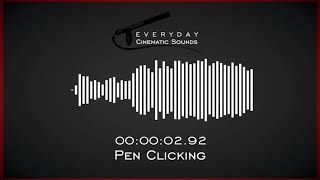 Pen Clicking  HQ Sound Effects [upl. by Hulen]