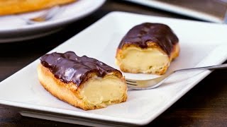 Vanilla Eclairs Recipe [upl. by Asena]