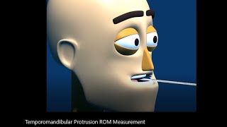 Range of Motion Temporomandibular TMJ Protrusion [upl. by Yltsew]