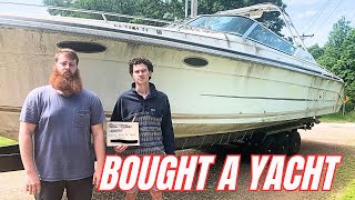 15000 YACHT RESTORATION  25 Year Old Iowa Men Buy A Yacht  1992 SEA RAY 380 SUN SPORT [upl. by Nawyt717]