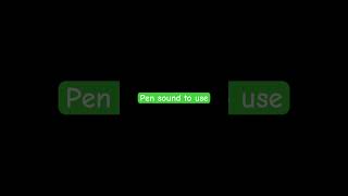 Pen sound effect [upl. by Enniotna204]